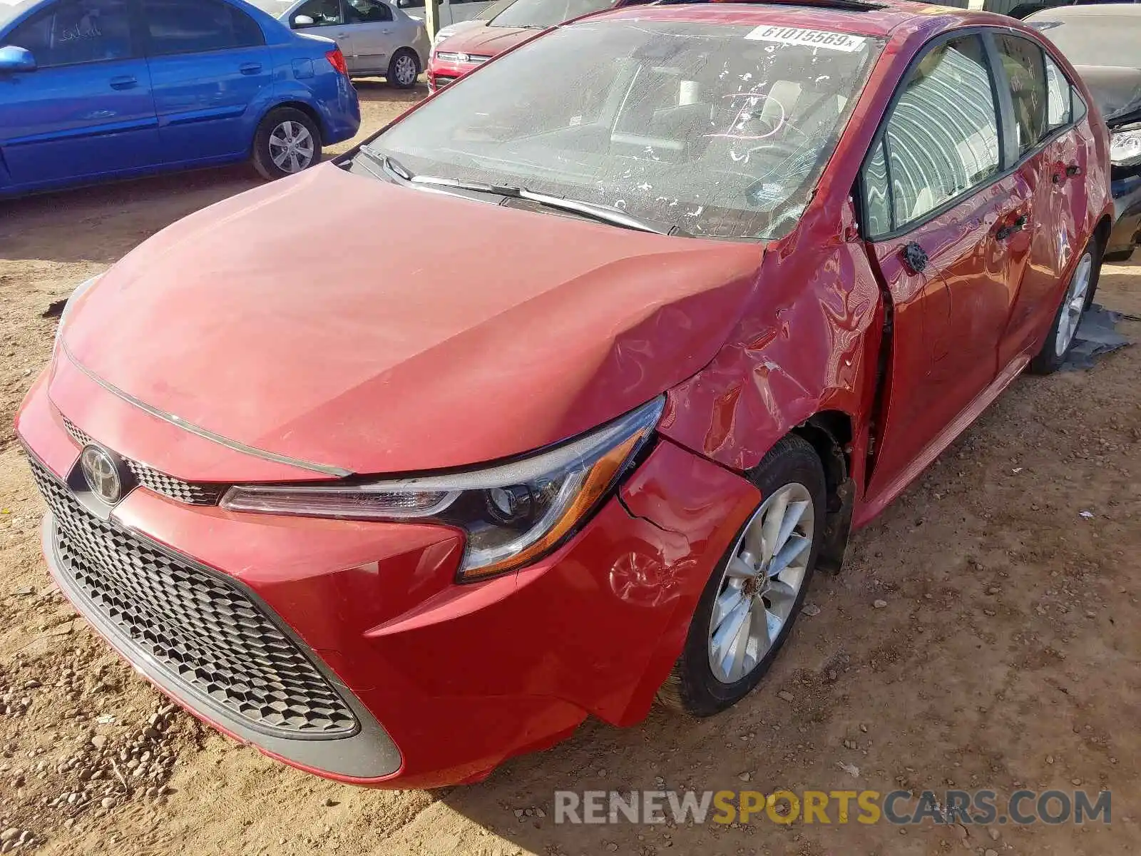 2 Photograph of a damaged car JTDHPRAE3LJ059054 TOYOTA COROLLA 2020