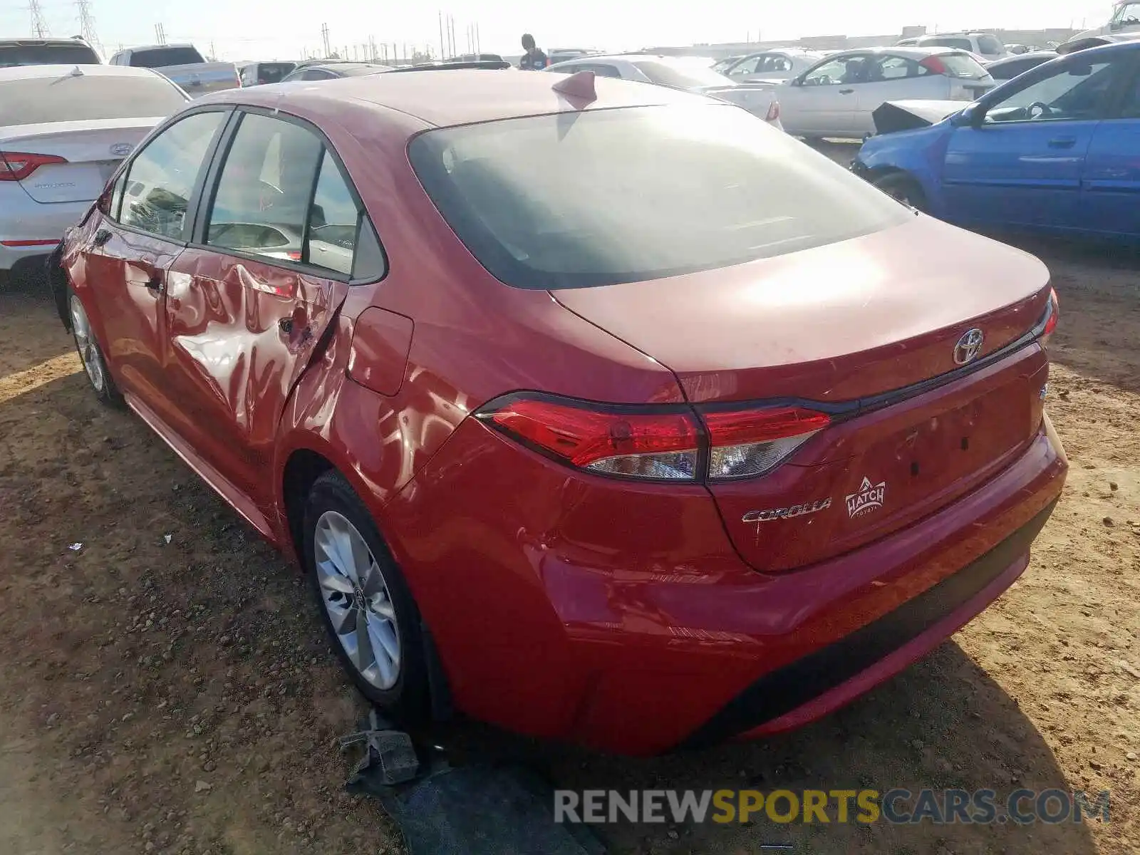 3 Photograph of a damaged car JTDHPRAE3LJ059054 TOYOTA COROLLA 2020