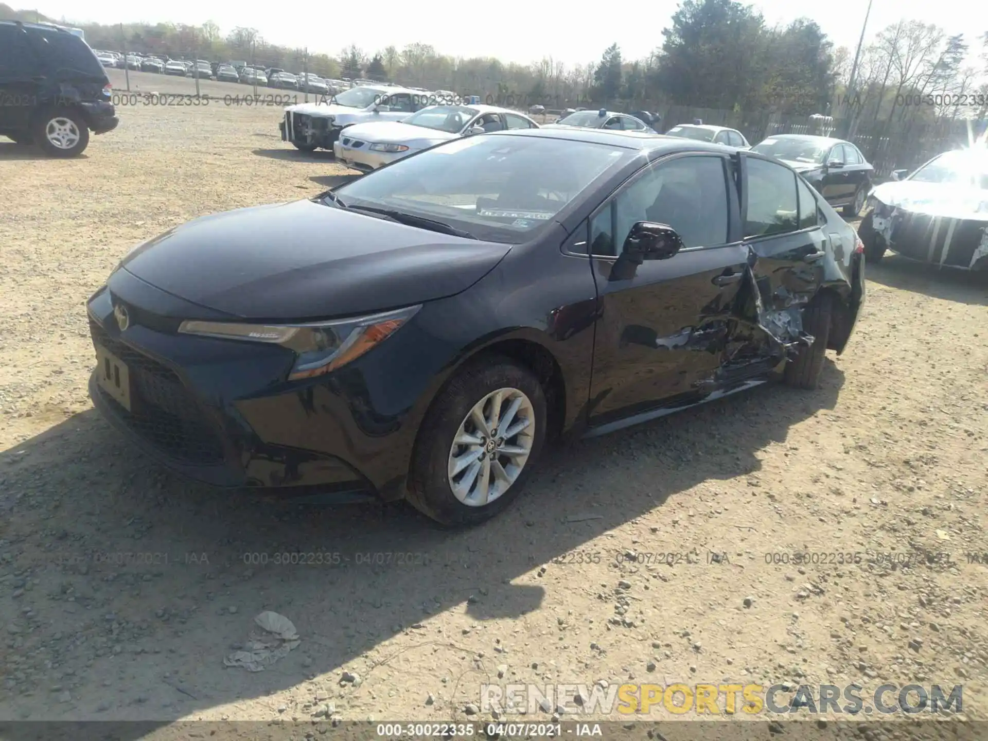 2 Photograph of a damaged car JTDHPRAE3LJ064996 TOYOTA COROLLA 2020