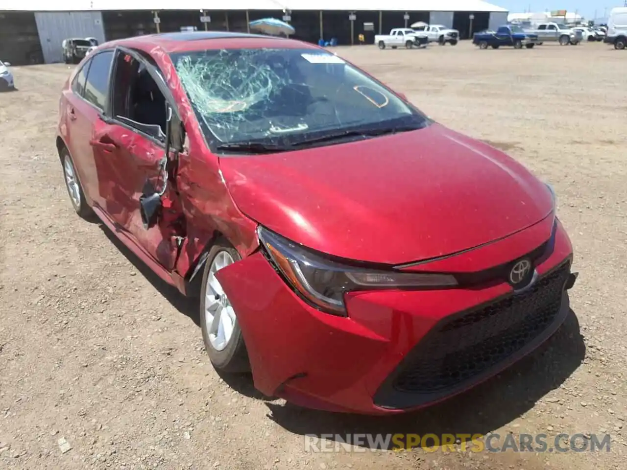 1 Photograph of a damaged car JTDHPRAE3LJ065873 TOYOTA COROLLA 2020