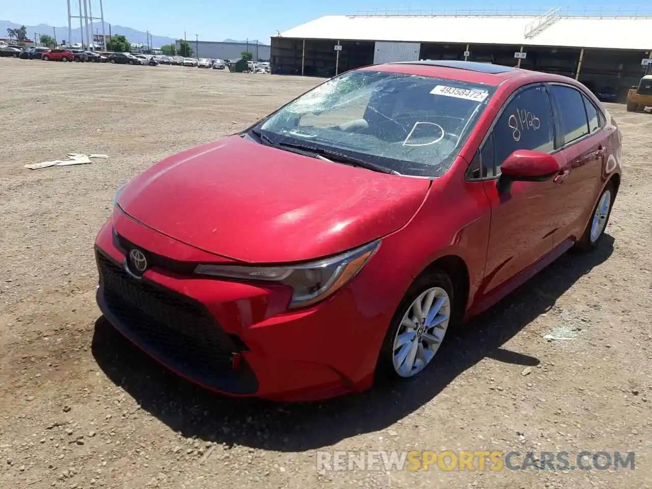 2 Photograph of a damaged car JTDHPRAE3LJ065873 TOYOTA COROLLA 2020