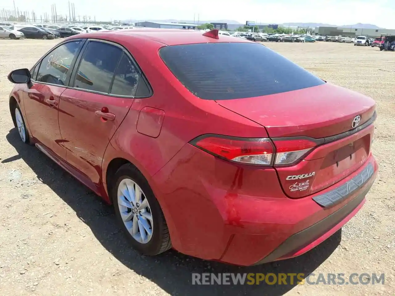 3 Photograph of a damaged car JTDHPRAE3LJ065873 TOYOTA COROLLA 2020