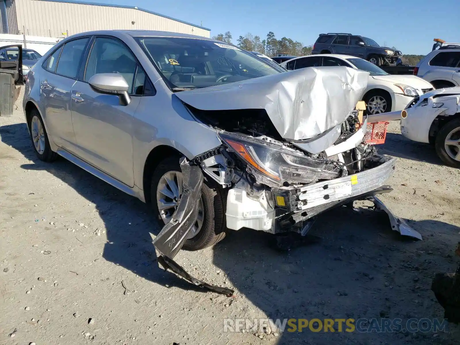 1 Photograph of a damaged car JTDHPRAE3LJ070930 TOYOTA COROLLA 2020