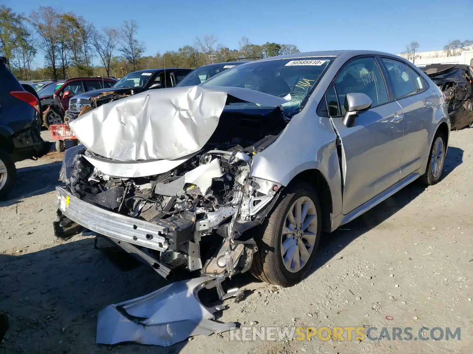 2 Photograph of a damaged car JTDHPRAE3LJ070930 TOYOTA COROLLA 2020