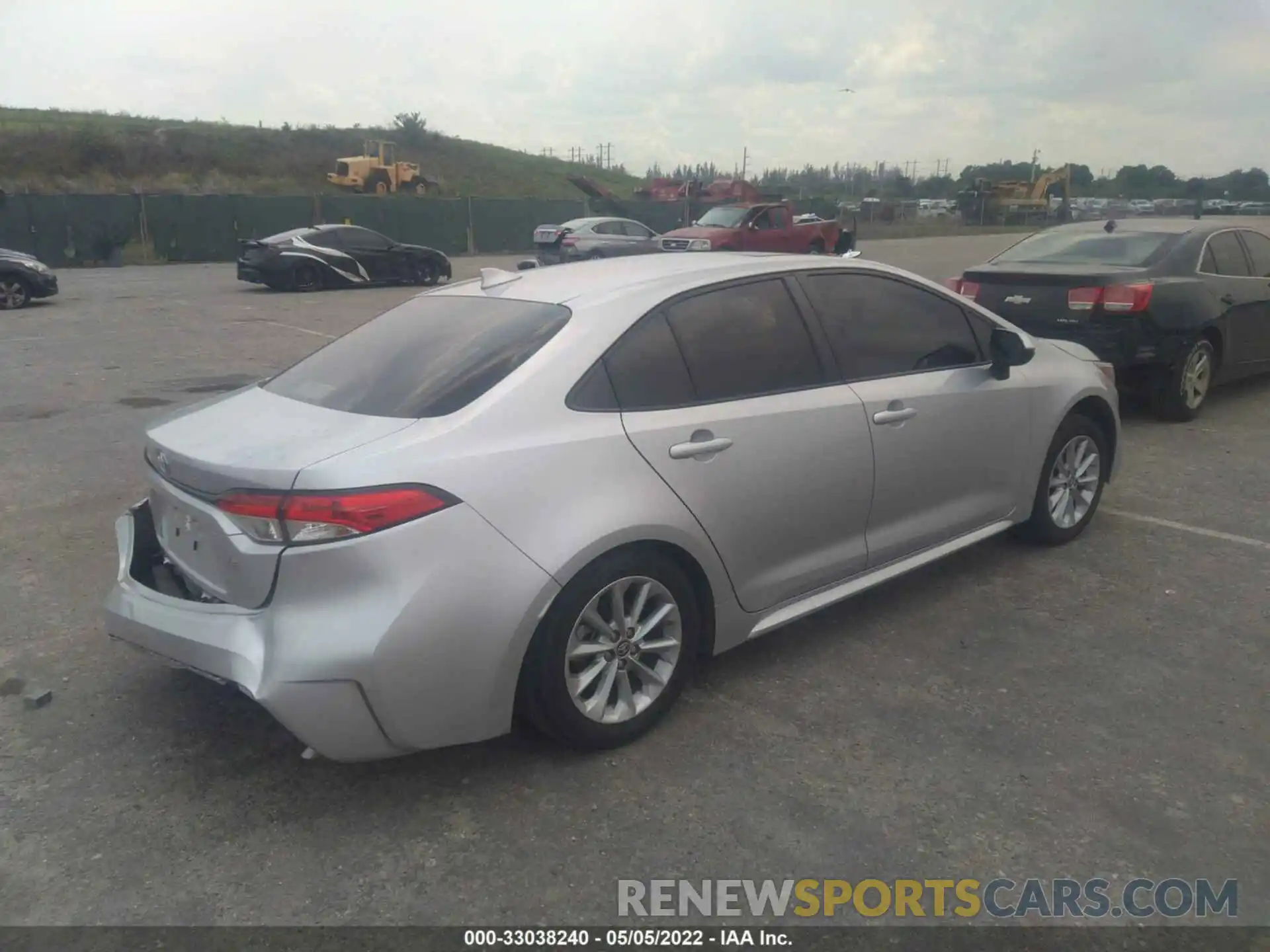 4 Photograph of a damaged car JTDHPRAE3LJ073052 TOYOTA COROLLA 2020