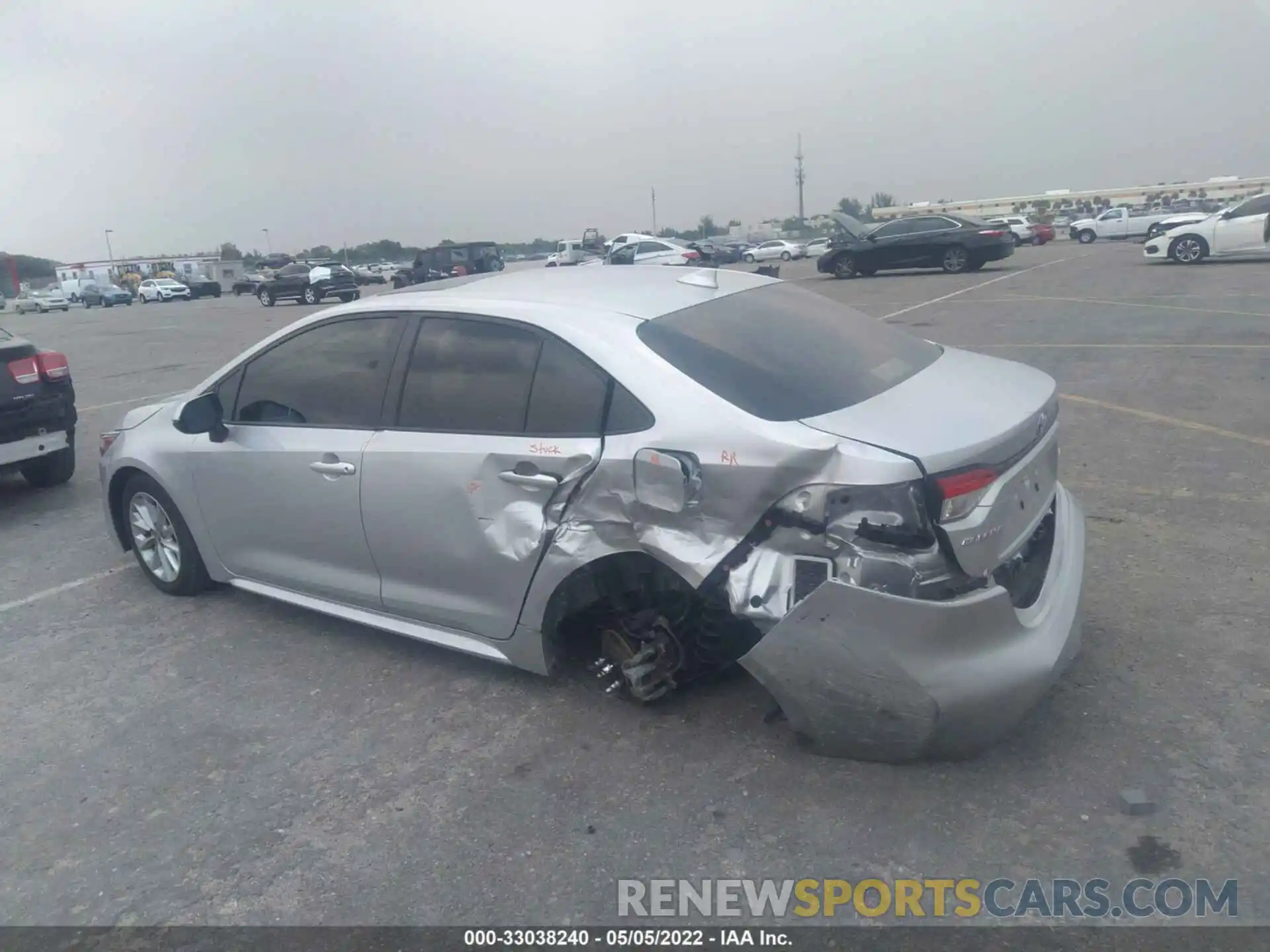 6 Photograph of a damaged car JTDHPRAE3LJ073052 TOYOTA COROLLA 2020