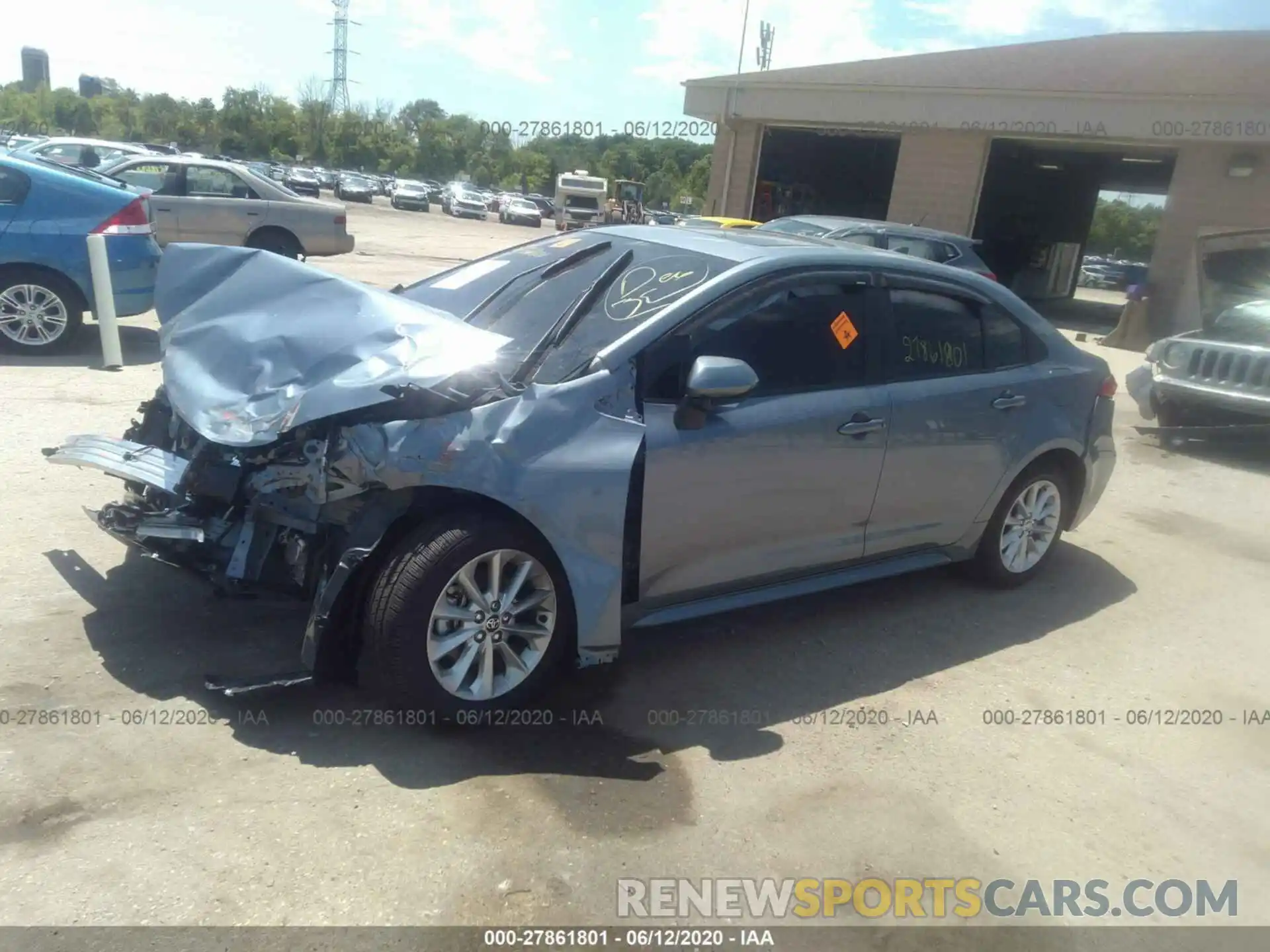 2 Photograph of a damaged car JTDHPRAE3LJ111668 TOYOTA COROLLA 2020