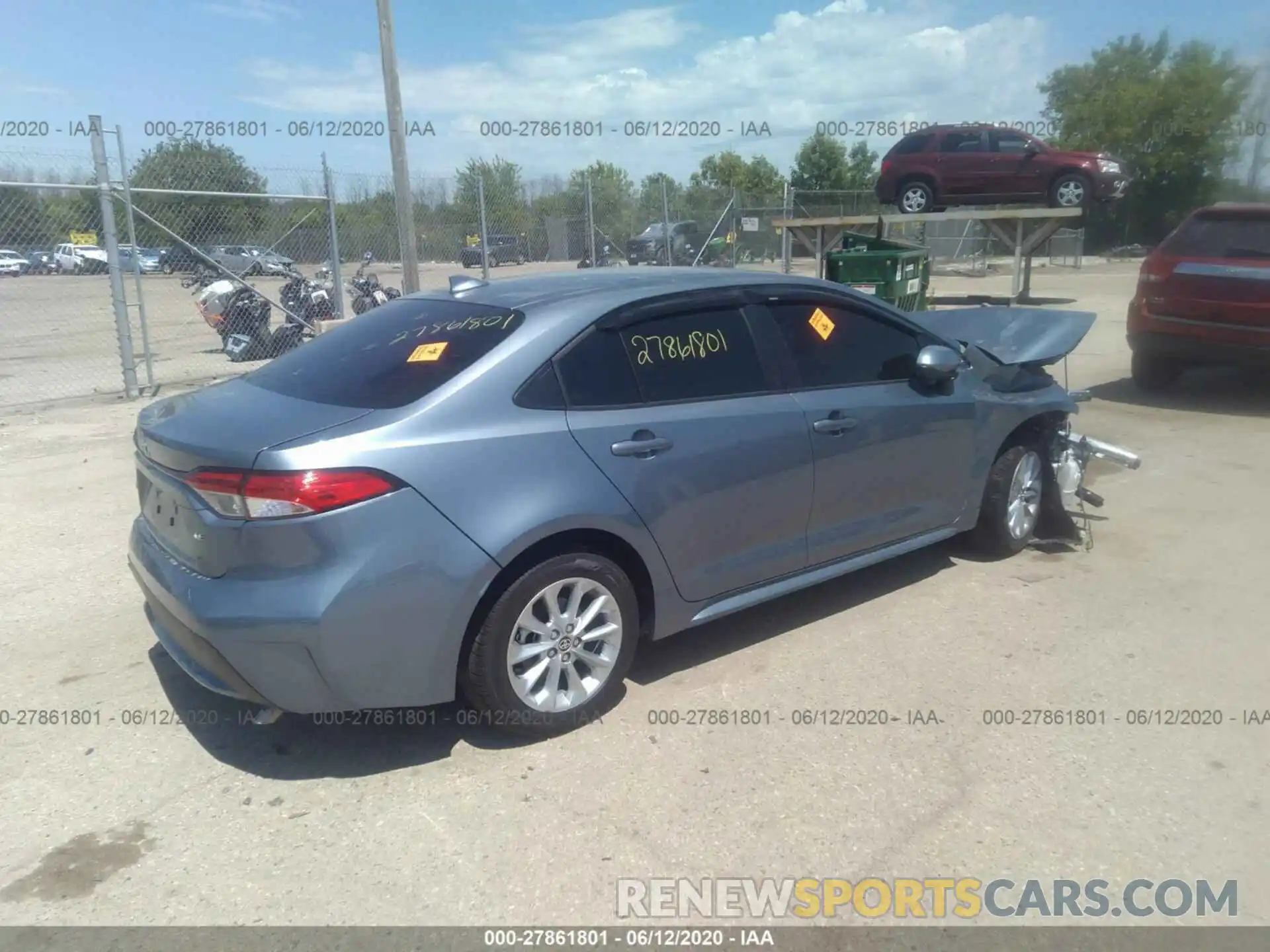 4 Photograph of a damaged car JTDHPRAE3LJ111668 TOYOTA COROLLA 2020