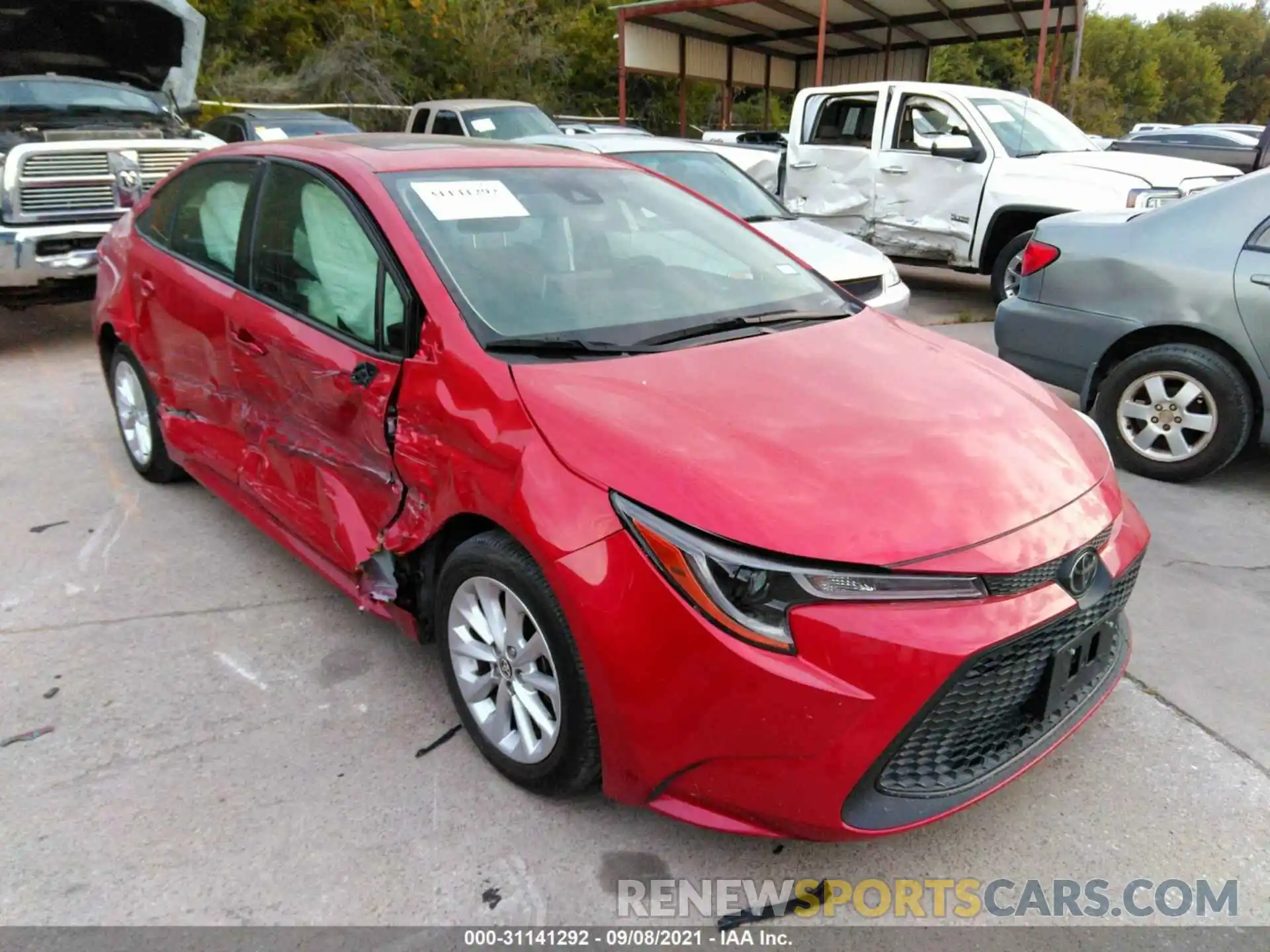 1 Photograph of a damaged car JTDHPRAE4LJ000837 TOYOTA COROLLA 2020