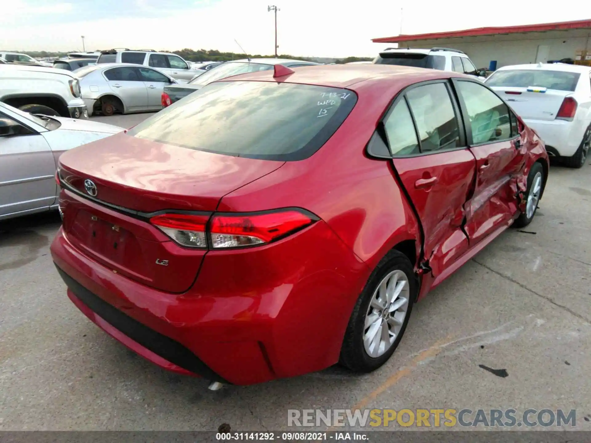 4 Photograph of a damaged car JTDHPRAE4LJ000837 TOYOTA COROLLA 2020