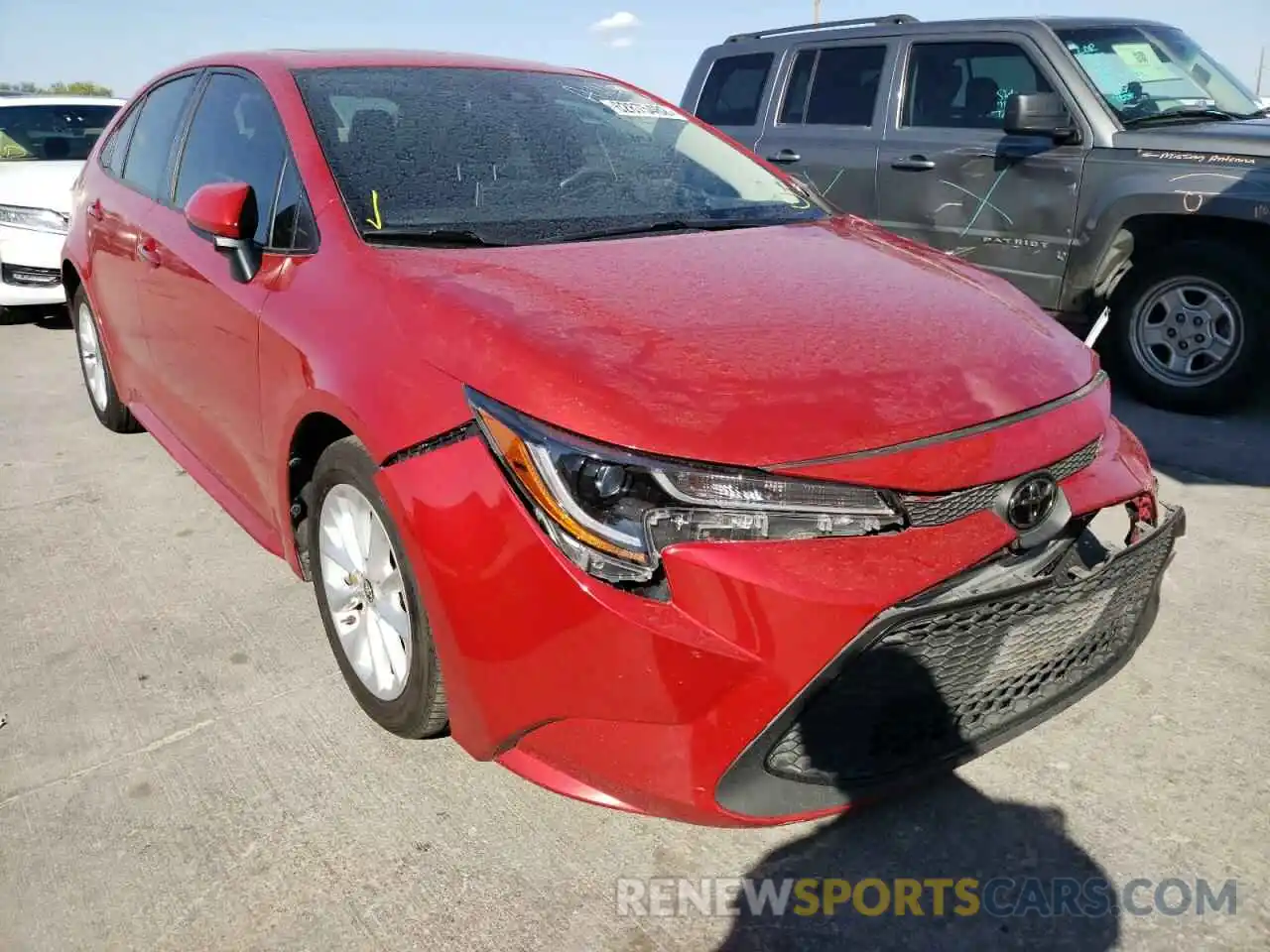 1 Photograph of a damaged car JTDHPRAE4LJ011059 TOYOTA COROLLA 2020