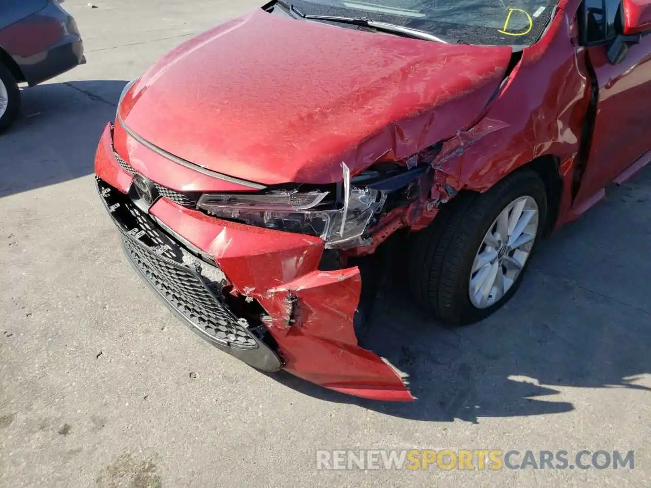 9 Photograph of a damaged car JTDHPRAE4LJ011059 TOYOTA COROLLA 2020