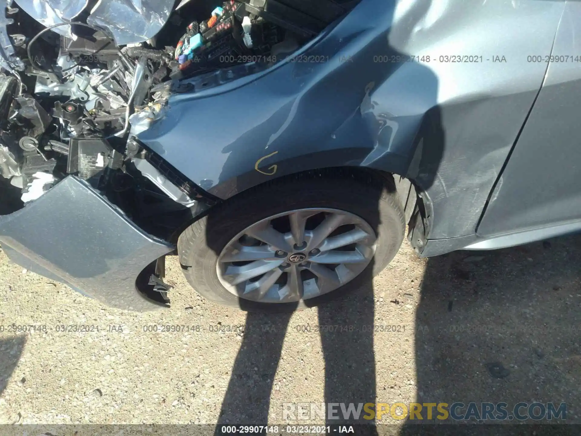 12 Photograph of a damaged car JTDHPRAE4LJ012082 TOYOTA COROLLA 2020