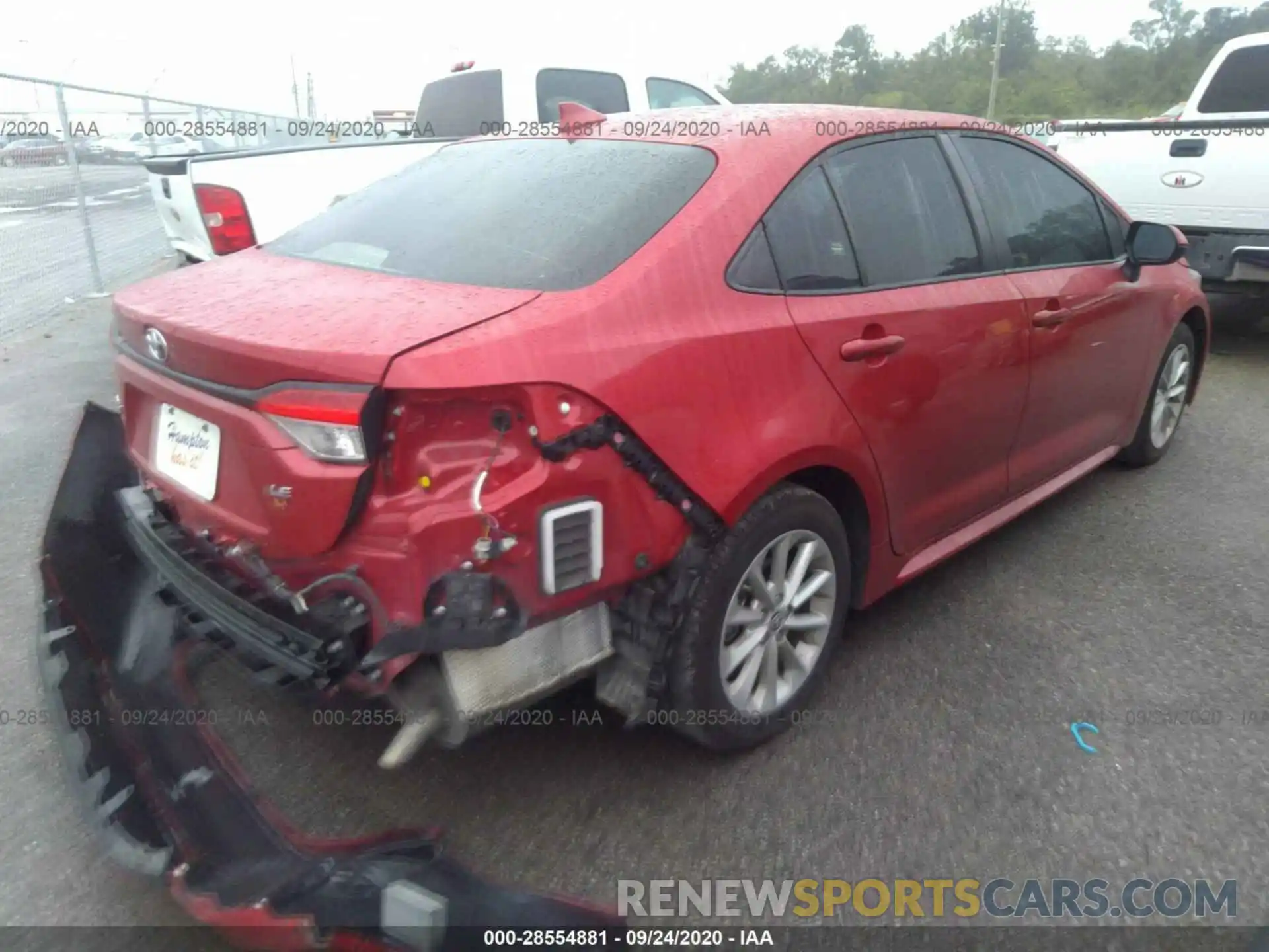 4 Photograph of a damaged car JTDHPRAE4LJ014267 TOYOTA COROLLA 2020