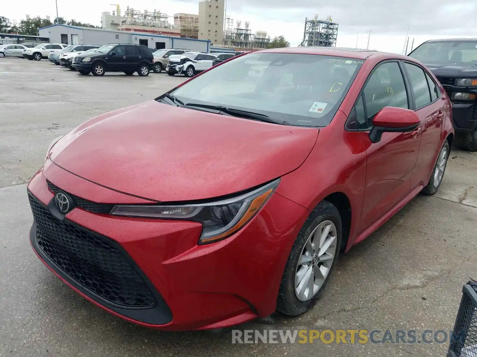 2 Photograph of a damaged car JTDHPRAE4LJ015449 TOYOTA COROLLA 2020