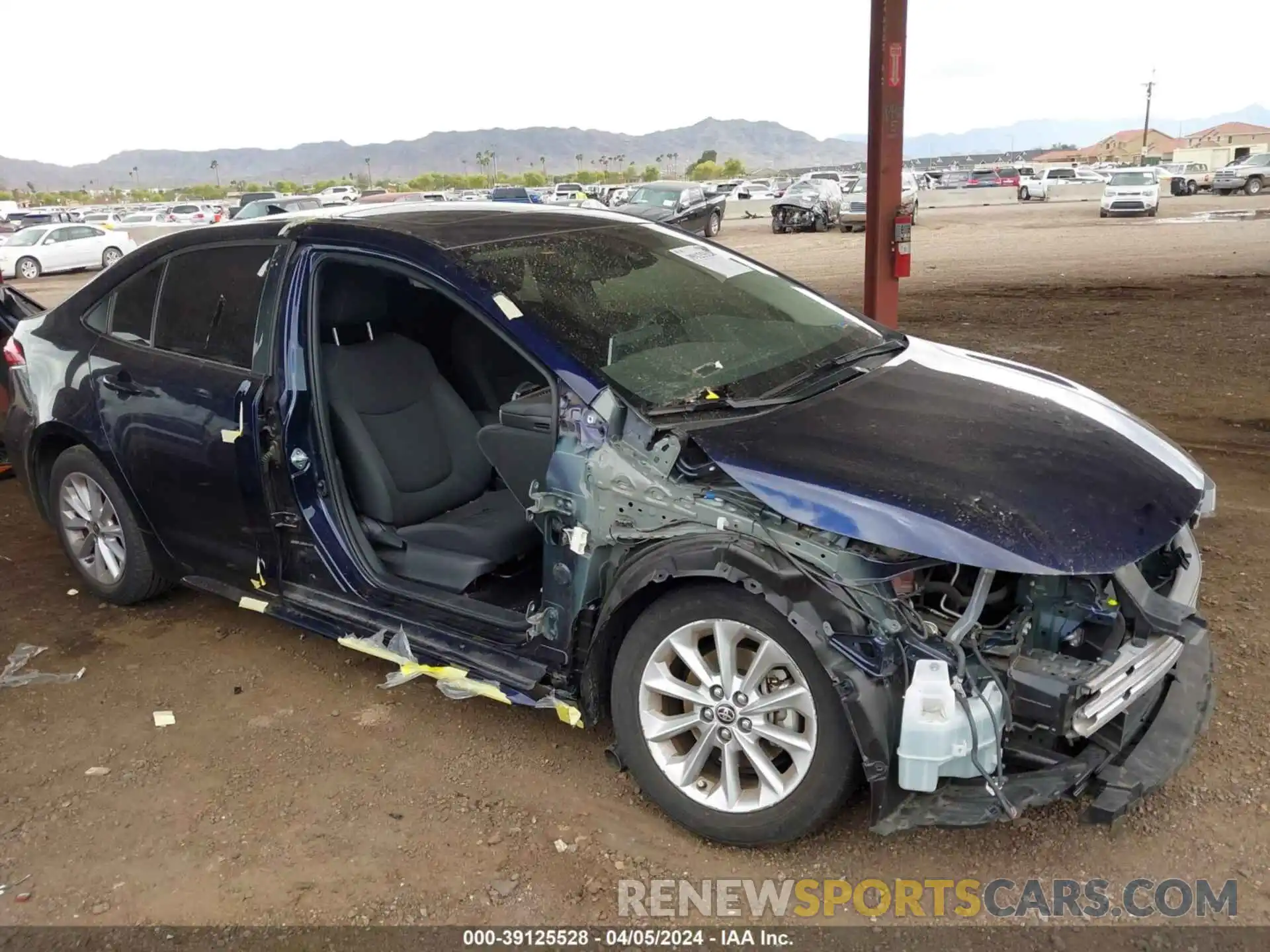 1 Фотография поврежденного автомобиля JTDHPRAE4LJ015905 TOYOTA COROLLA 2020