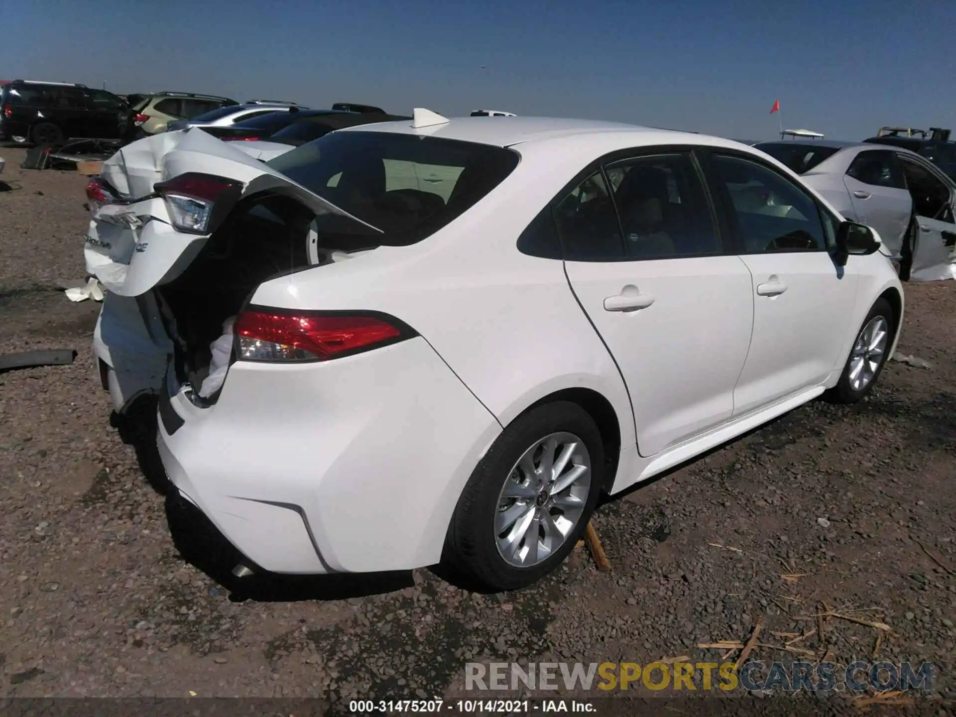 4 Photograph of a damaged car JTDHPRAE4LJ017184 TOYOTA COROLLA 2020