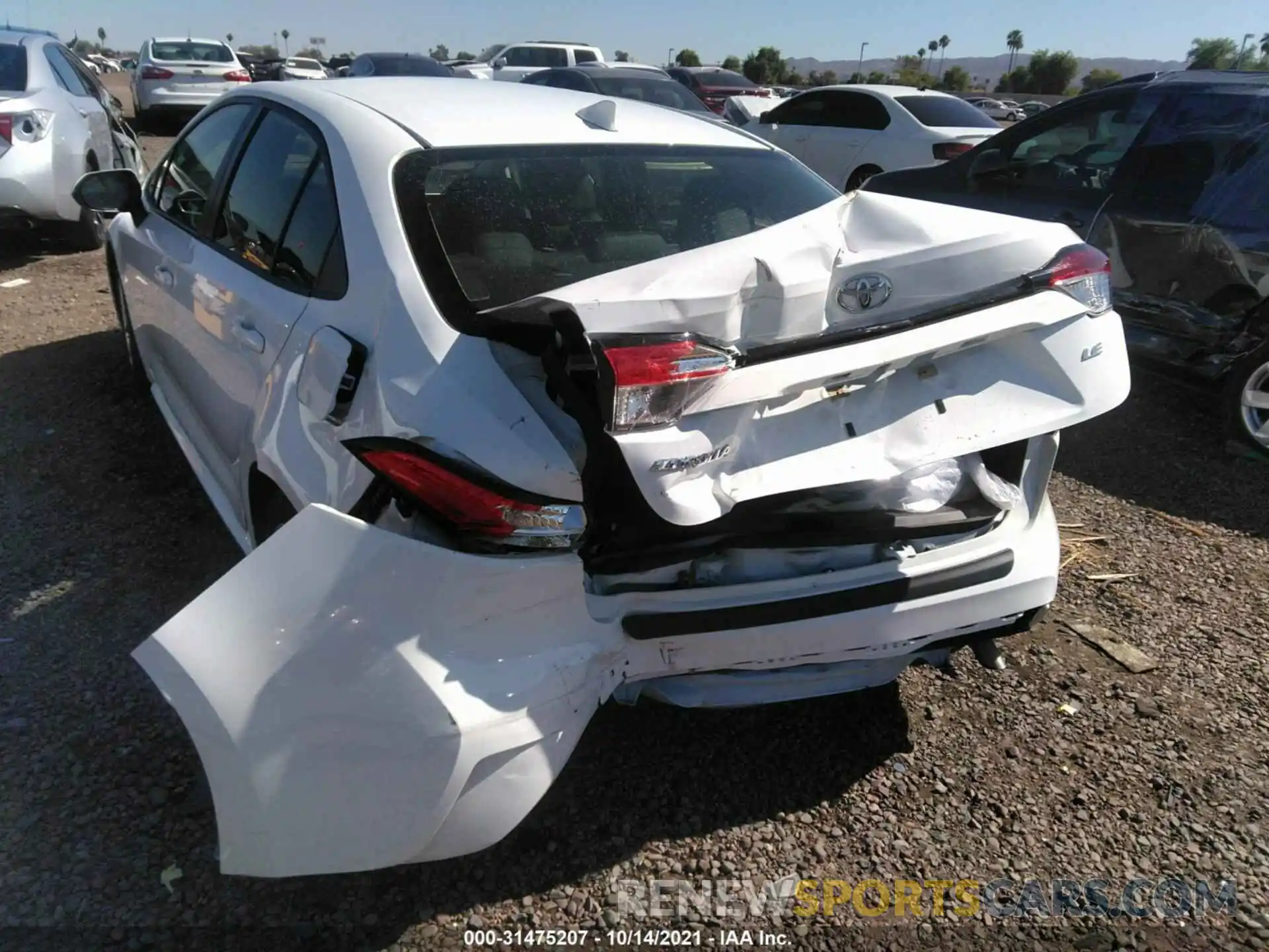 6 Photograph of a damaged car JTDHPRAE4LJ017184 TOYOTA COROLLA 2020