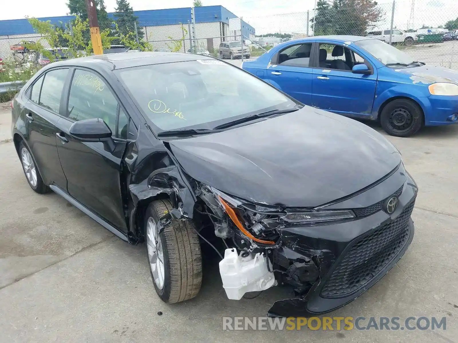 1 Photograph of a damaged car JTDHPRAE4LJ055031 TOYOTA COROLLA 2020