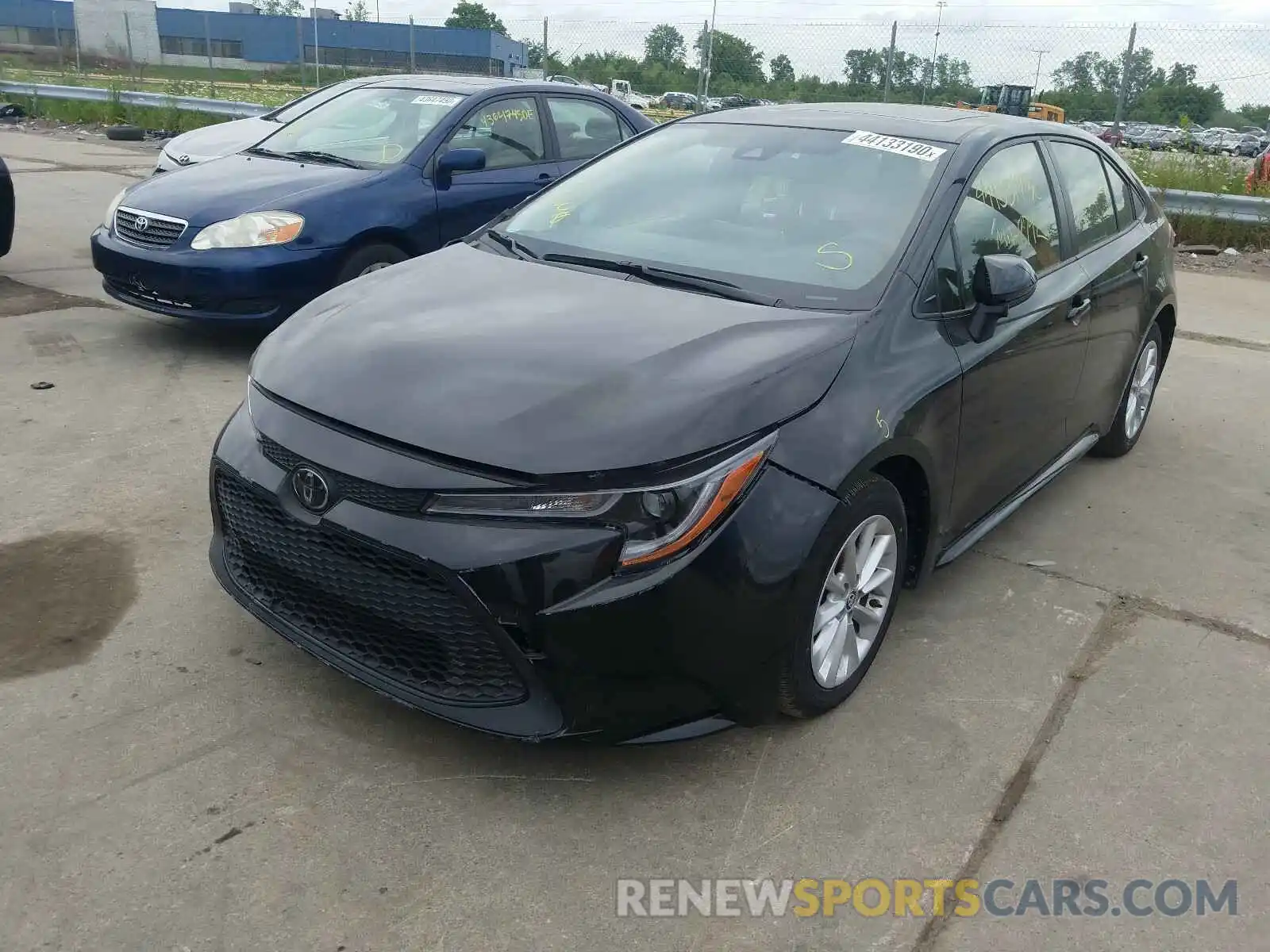 2 Photograph of a damaged car JTDHPRAE4LJ055031 TOYOTA COROLLA 2020