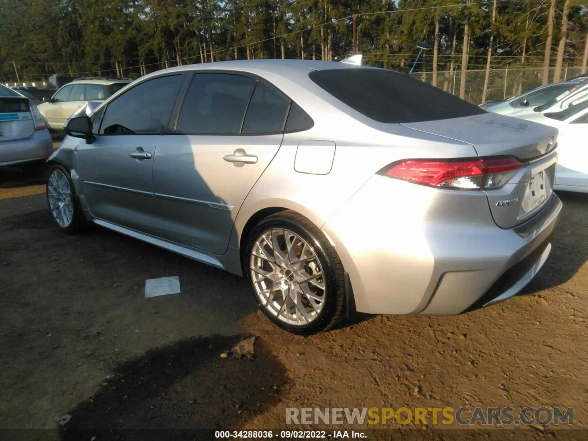 3 Photograph of a damaged car JTDHPRAE4LJ063114 TOYOTA COROLLA 2020