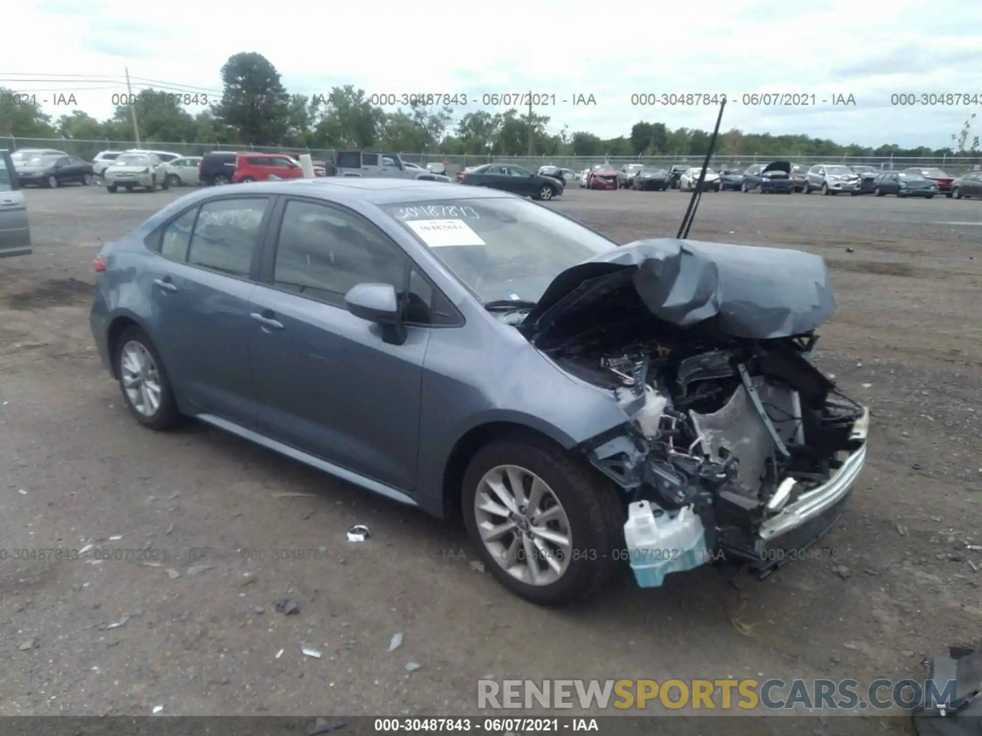 1 Photograph of a damaged car JTDHPRAE4LJ069351 TOYOTA COROLLA 2020