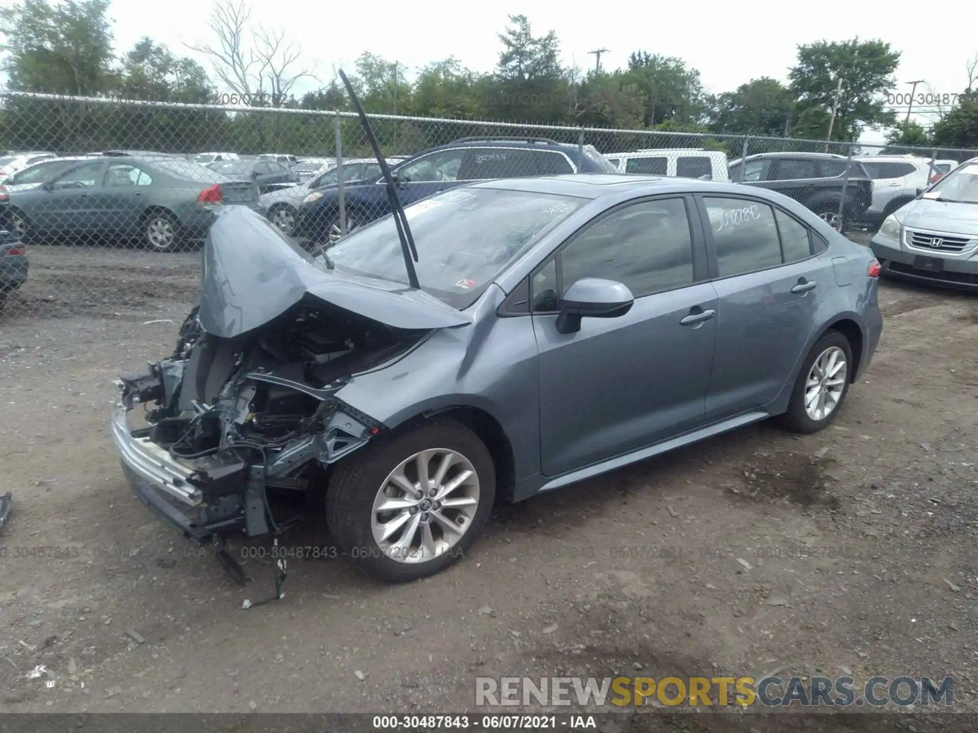 2 Photograph of a damaged car JTDHPRAE4LJ069351 TOYOTA COROLLA 2020