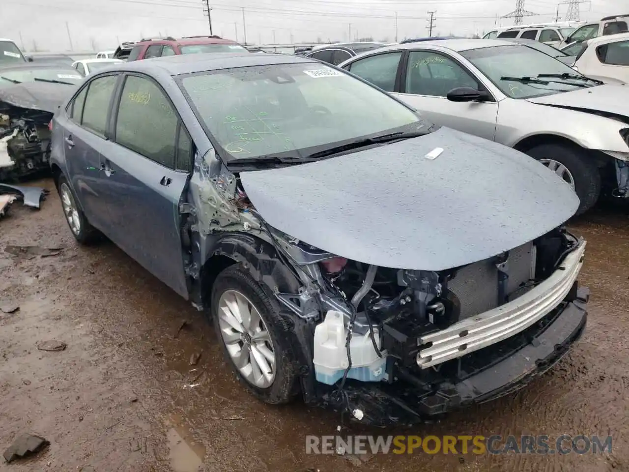 1 Photograph of a damaged car JTDHPRAE4LJ069849 TOYOTA COROLLA 2020