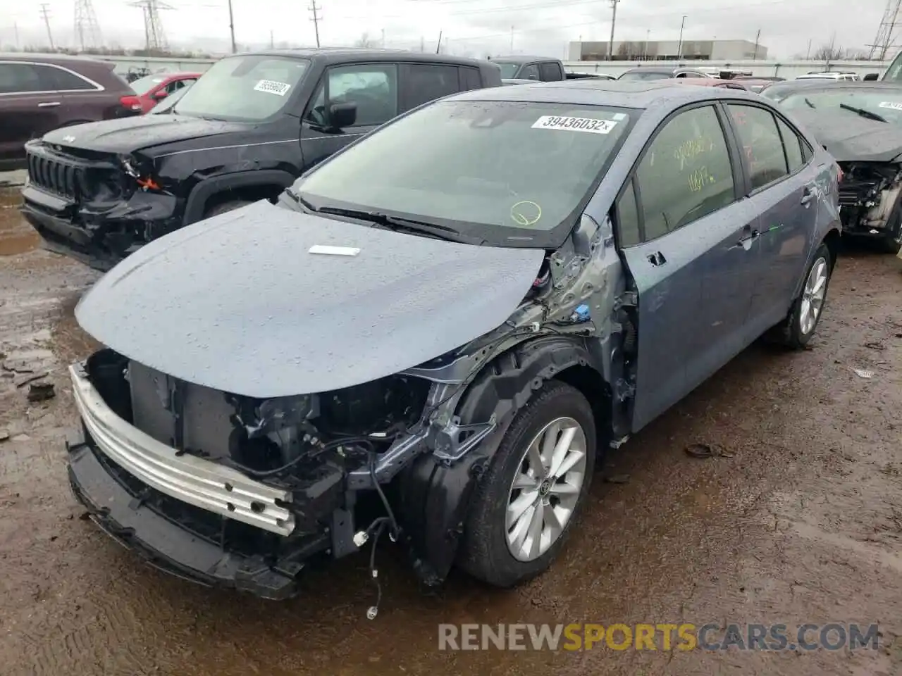 2 Photograph of a damaged car JTDHPRAE4LJ069849 TOYOTA COROLLA 2020