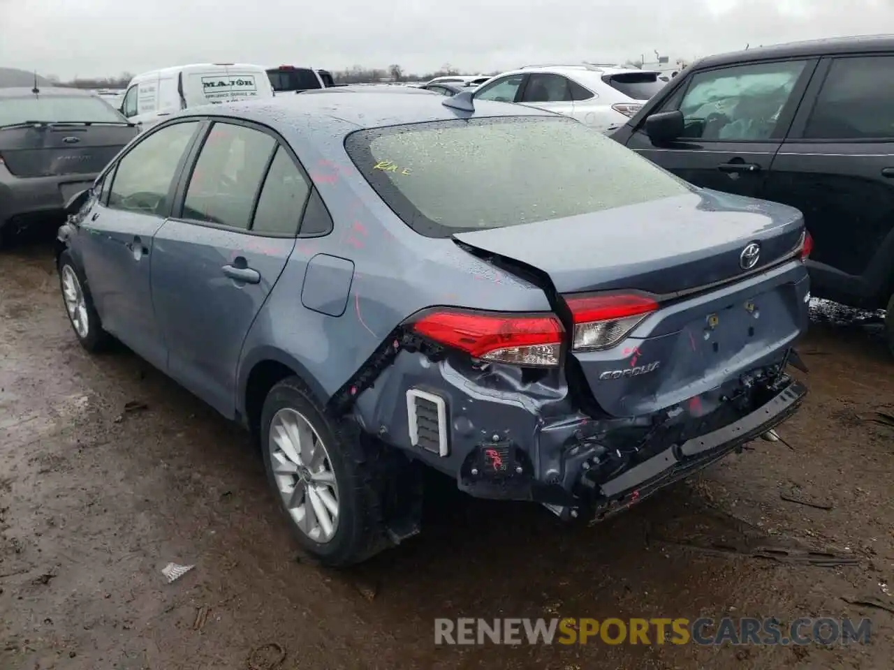 3 Photograph of a damaged car JTDHPRAE4LJ069849 TOYOTA COROLLA 2020