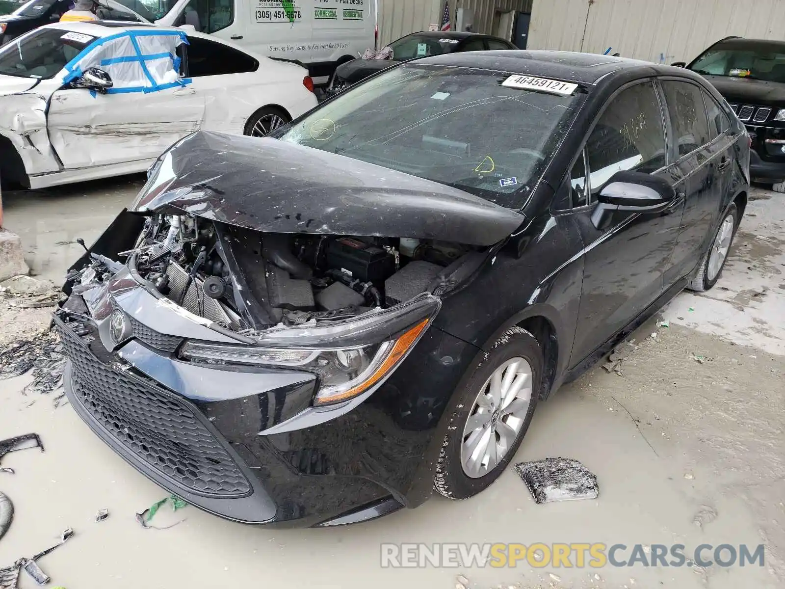 2 Photograph of a damaged car JTDHPRAE4LJ073299 TOYOTA COROLLA 2020