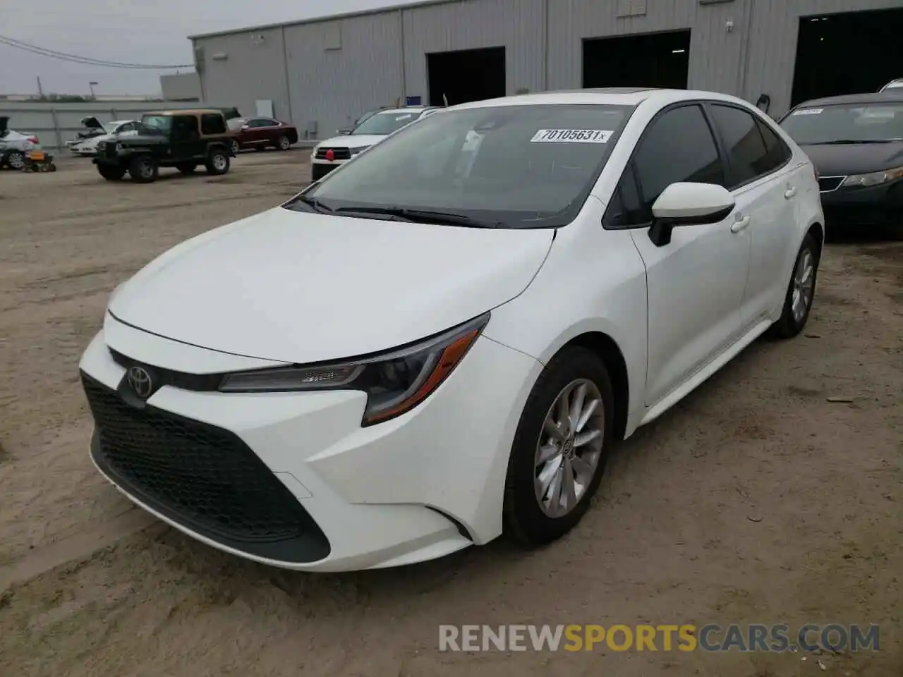 2 Photograph of a damaged car JTDHPRAE5LJ002029 TOYOTA COROLLA 2020