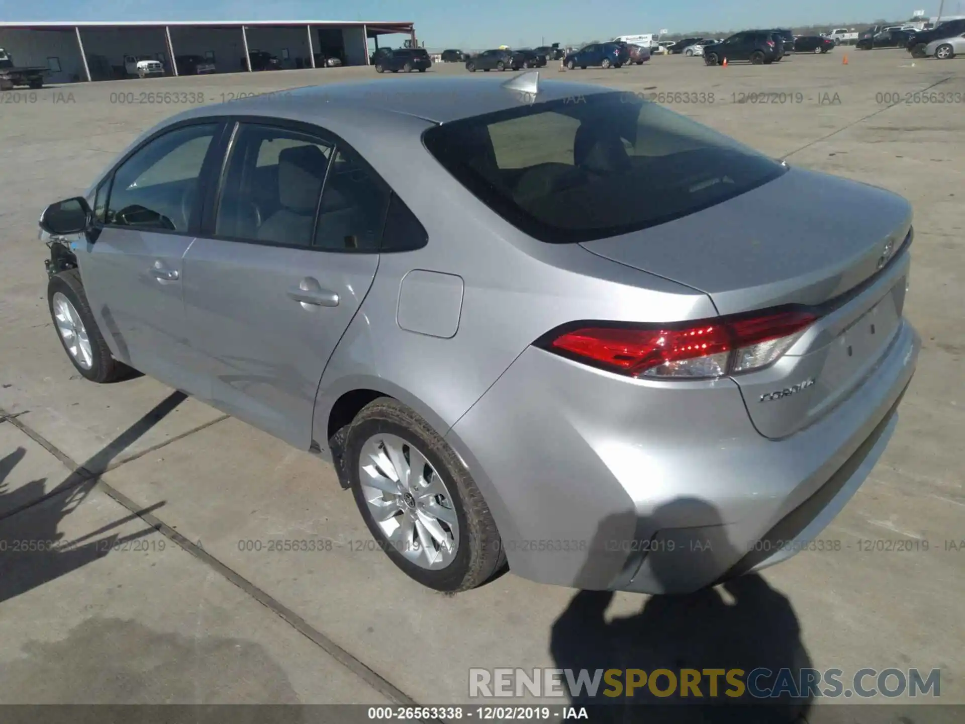 3 Photograph of a damaged car JTDHPRAE5LJ007523 TOYOTA COROLLA 2020