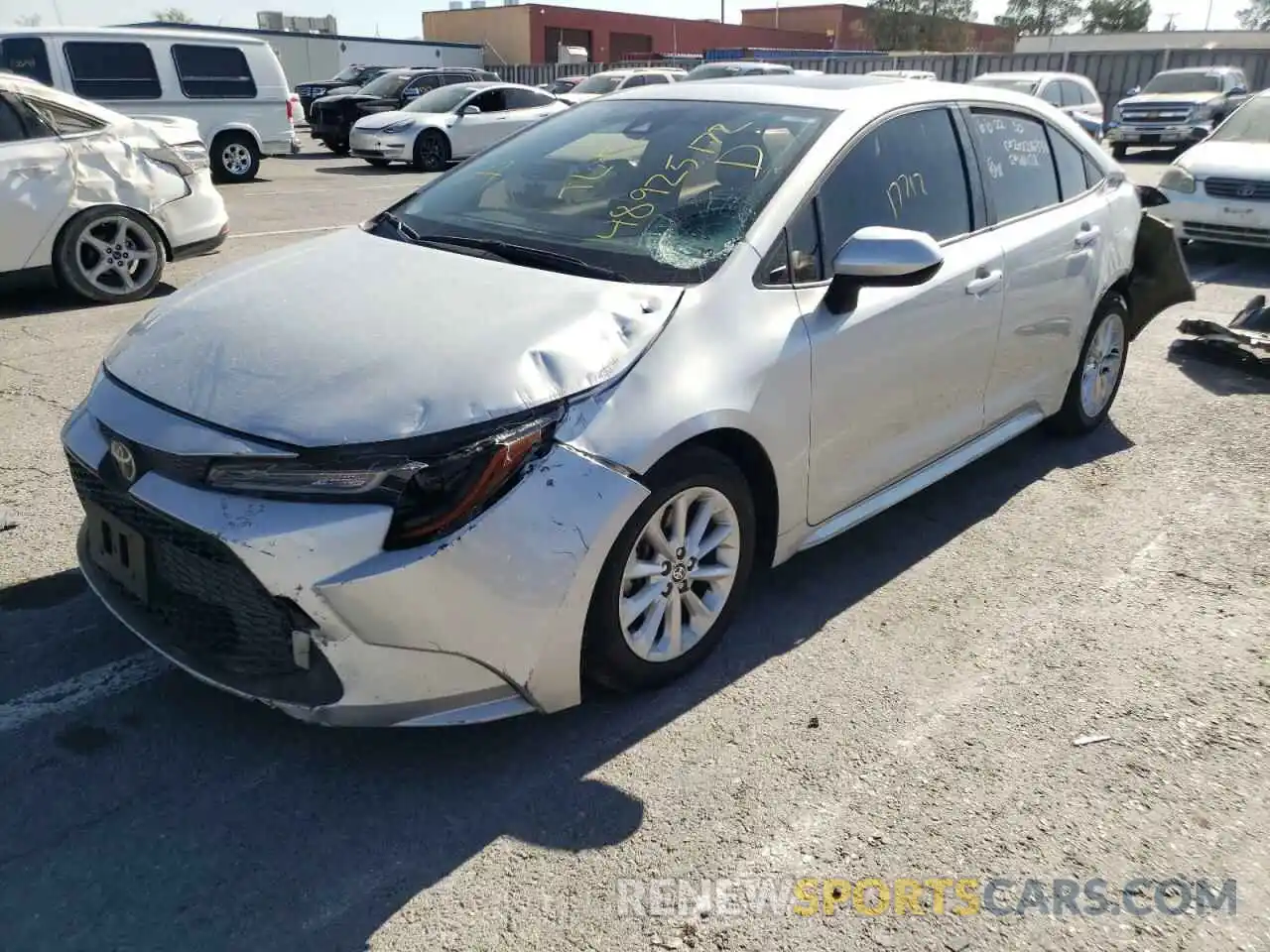 2 Photograph of a damaged car JTDHPRAE5LJ011202 TOYOTA COROLLA 2020