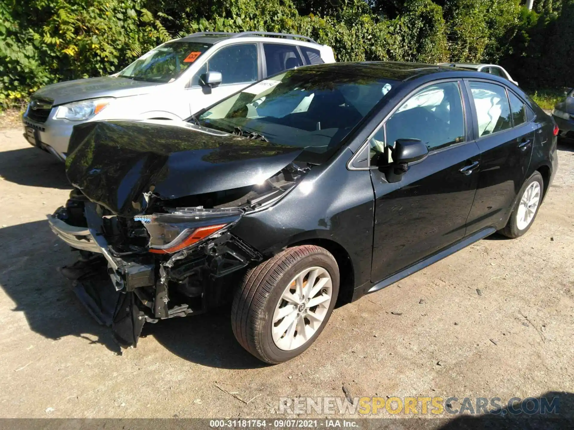 2 Photograph of a damaged car JTDHPRAE5LJ011328 TOYOTA COROLLA 2020