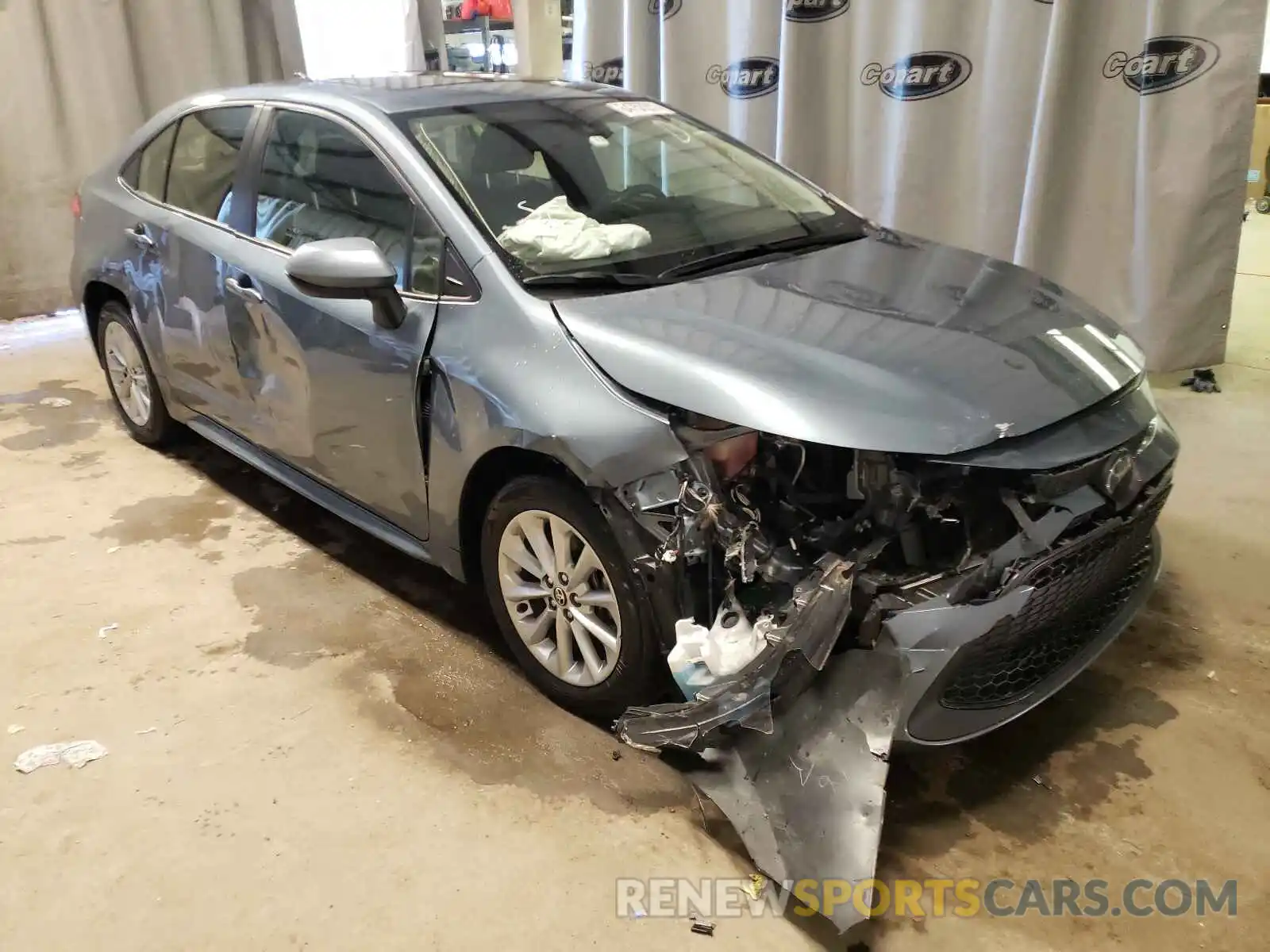 1 Photograph of a damaged car JTDHPRAE5LJ015721 TOYOTA COROLLA 2020