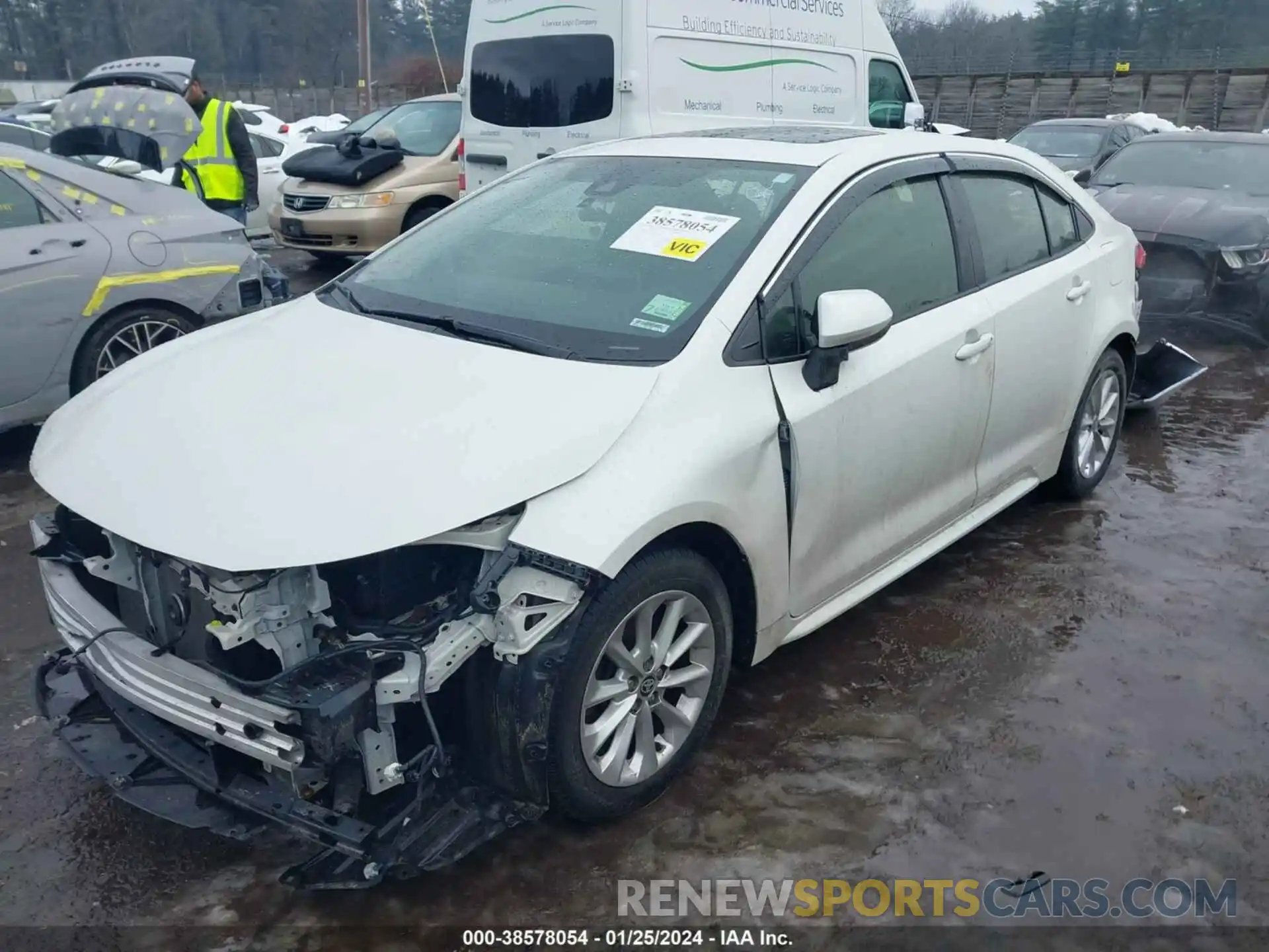 2 Photograph of a damaged car JTDHPRAE5LJ015833 TOYOTA COROLLA 2020