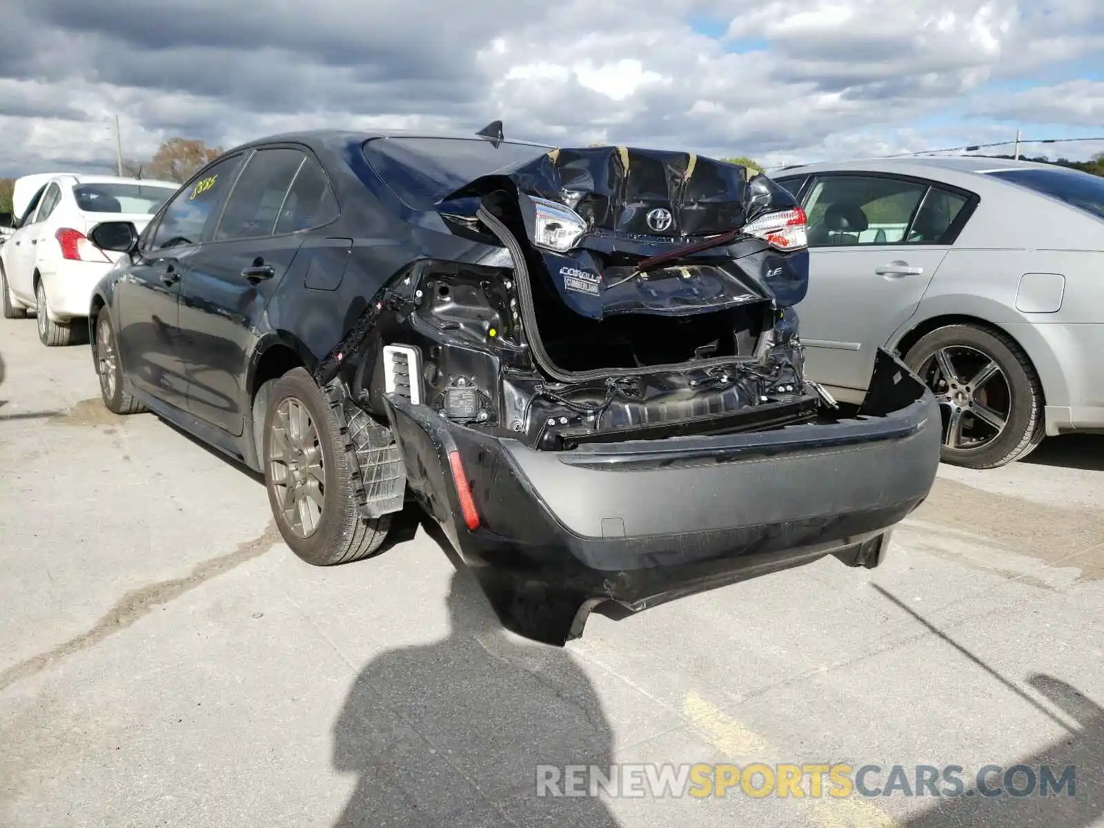 3 Photograph of a damaged car JTDHPRAE5LJ040604 TOYOTA COROLLA 2020