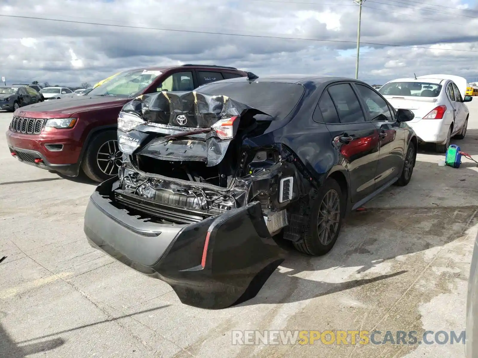 4 Photograph of a damaged car JTDHPRAE5LJ040604 TOYOTA COROLLA 2020