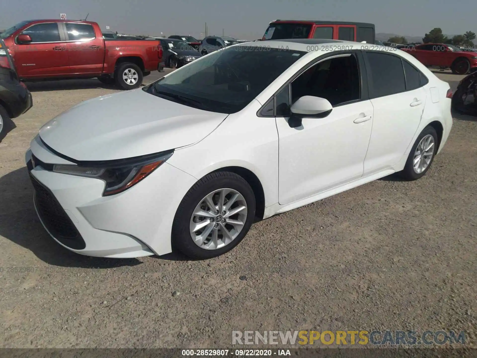 2 Photograph of a damaged car JTDHPRAE5LJ059542 TOYOTA COROLLA 2020