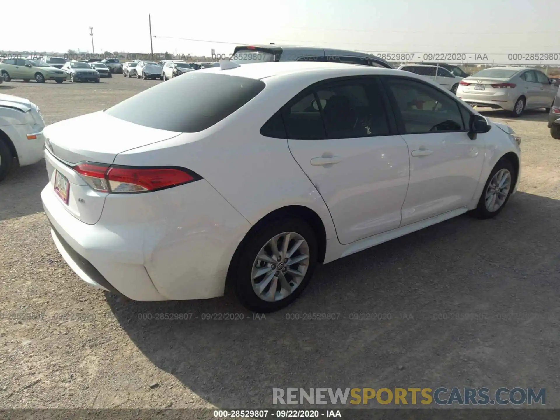 4 Photograph of a damaged car JTDHPRAE5LJ059542 TOYOTA COROLLA 2020