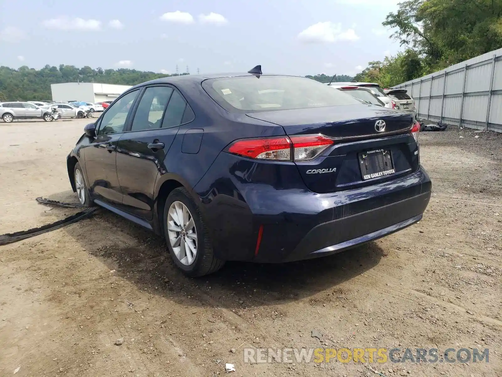 3 Photograph of a damaged car JTDHPRAE5LJ060111 TOYOTA COROLLA 2020