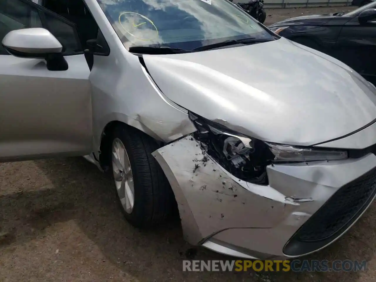 9 Photograph of a damaged car JTDHPRAE5LJ064787 TOYOTA COROLLA 2020