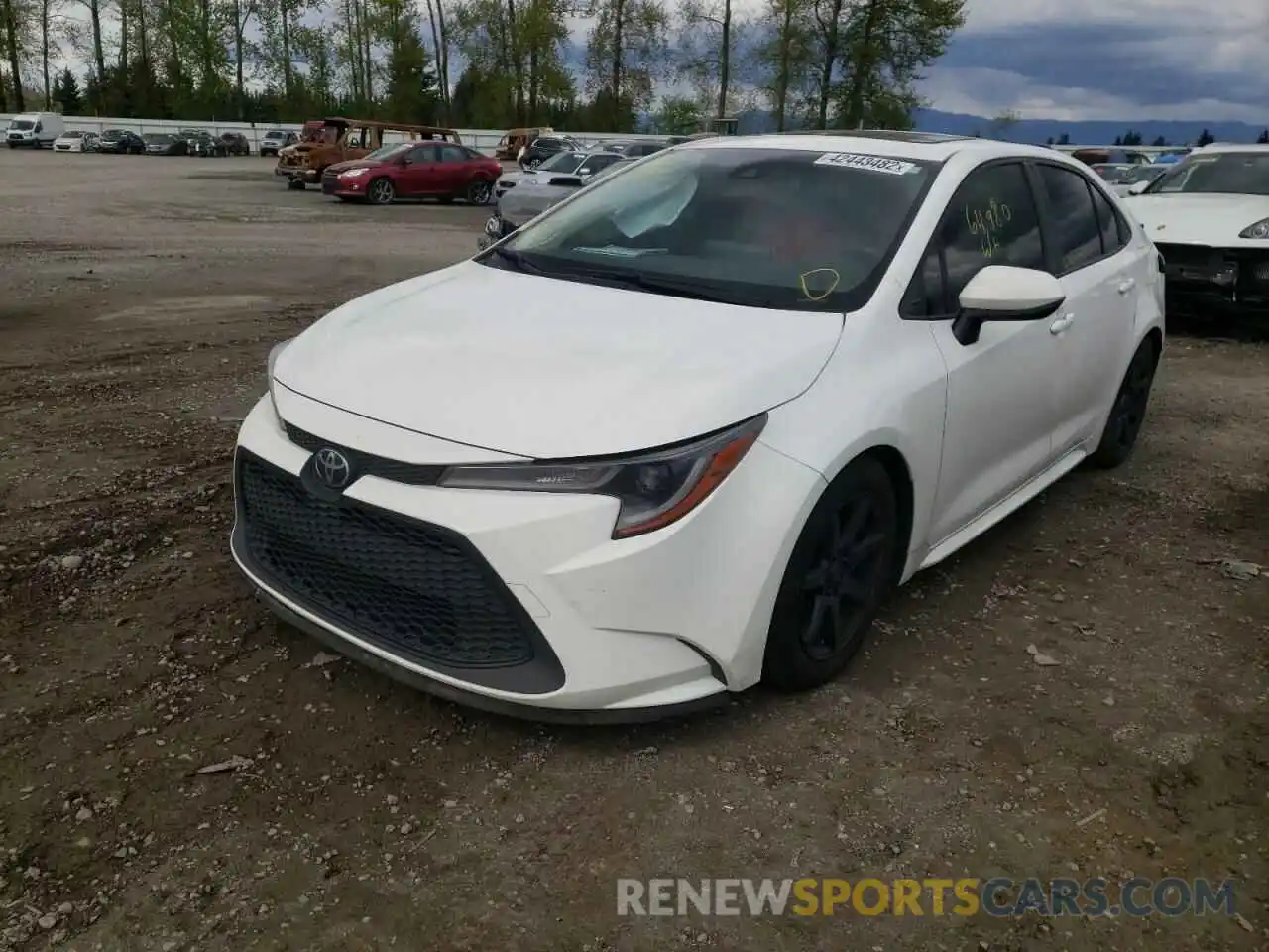 2 Photograph of a damaged car JTDHPRAE5LJ067785 TOYOTA COROLLA 2020