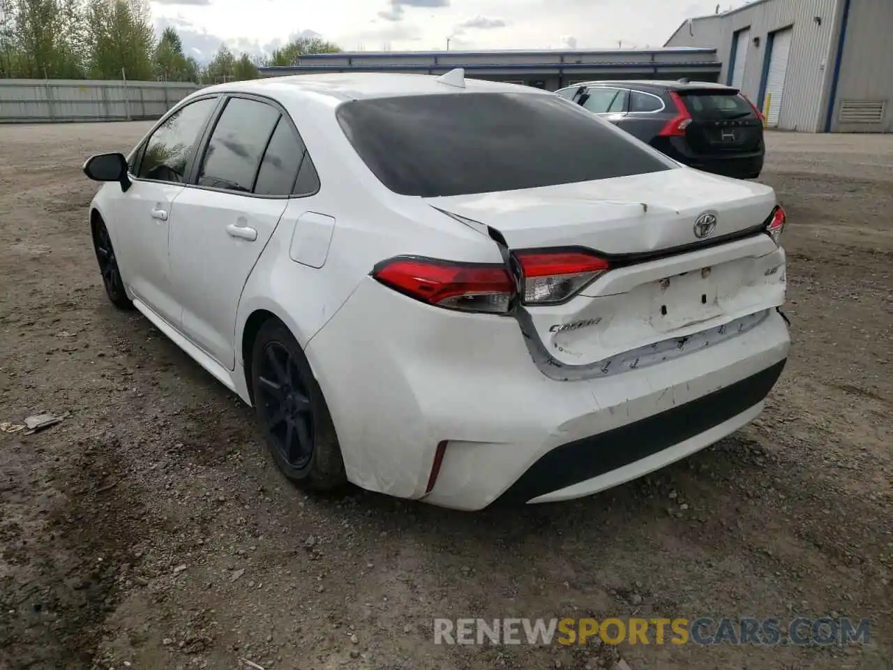 3 Photograph of a damaged car JTDHPRAE5LJ067785 TOYOTA COROLLA 2020