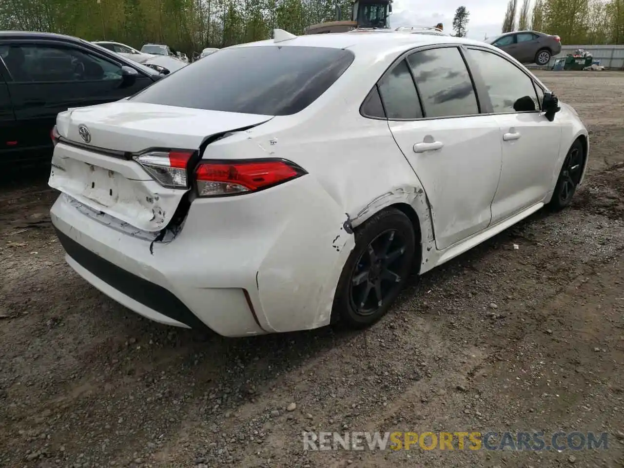 4 Photograph of a damaged car JTDHPRAE5LJ067785 TOYOTA COROLLA 2020