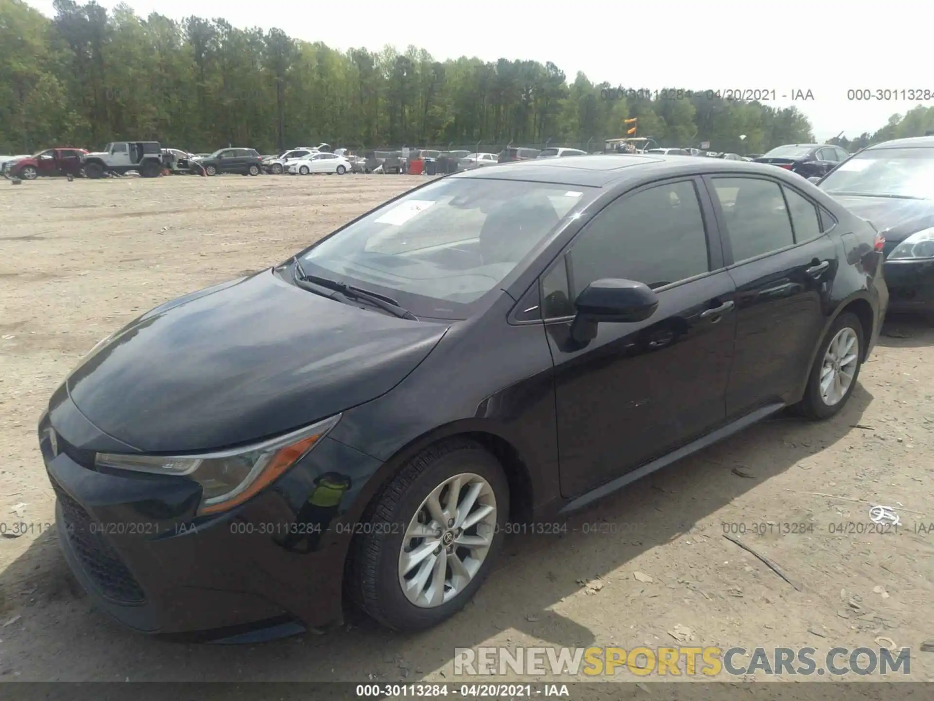 2 Photograph of a damaged car JTDHPRAE5LJ073084 TOYOTA COROLLA 2020