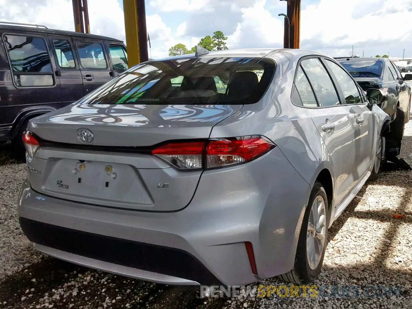 4 Photograph of a damaged car JTDHPRAE6LJ003383 TOYOTA COROLLA 2020