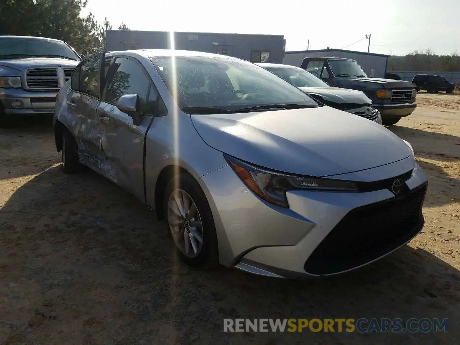 1 Photograph of a damaged car JTDHPRAE6LJ003576 TOYOTA COROLLA 2020