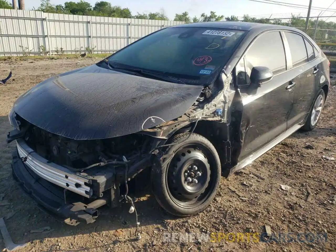 2 Photograph of a damaged car JTDHPRAE6LJ007420 TOYOTA COROLLA 2020